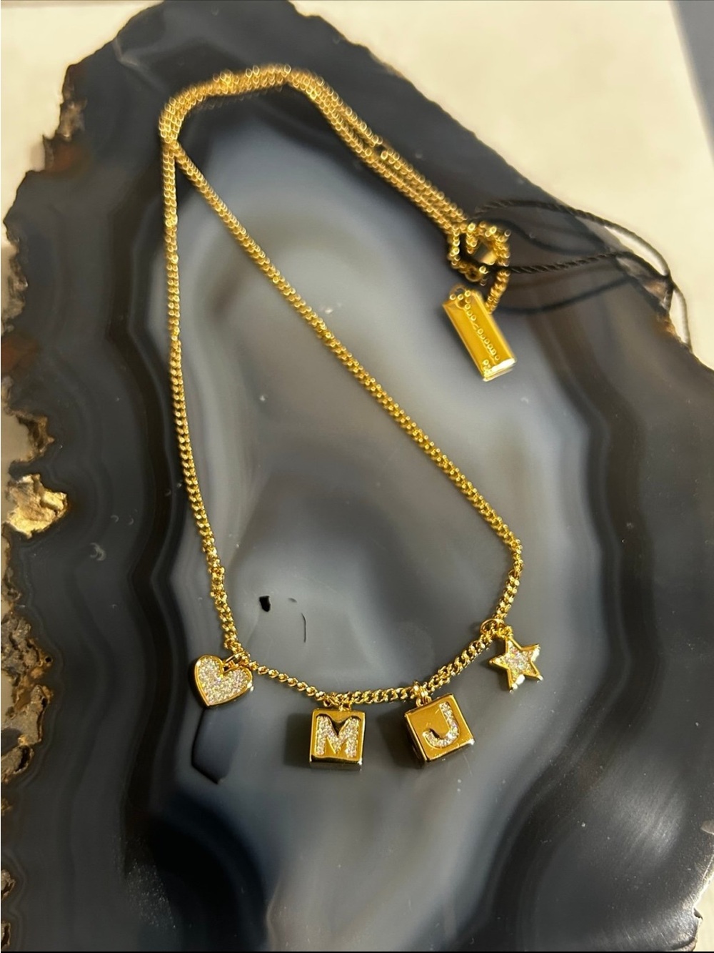 Marc jacobs toy block necklace